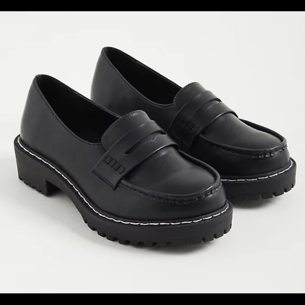 In Box Torrid Womens Faux Leather Chunky Loafer 10
